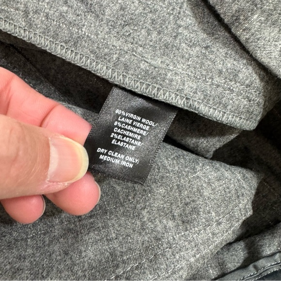 Lafayette 148 Fulston Glistening Pinstripe Trousers Wool Cashmere - Picture 5 of 9